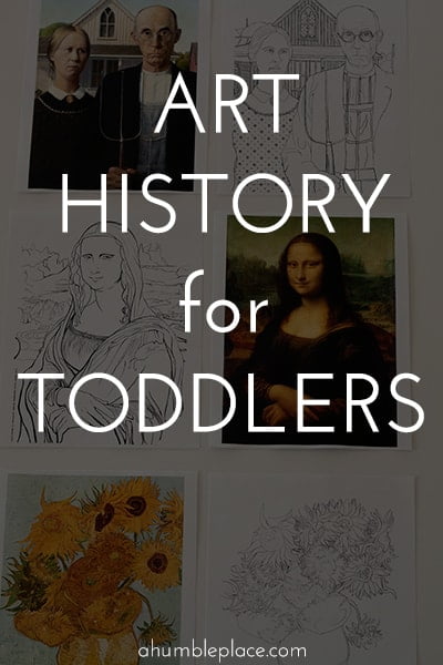 A fun little art history activity for your toddlers! #arthistory #arthistoryforkids #kidsart #artforkids #homeschool