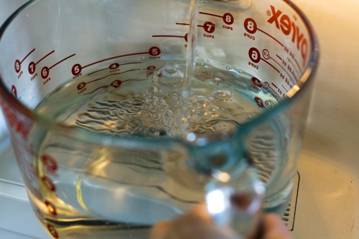 Step 1 Boil 6 cups of water.