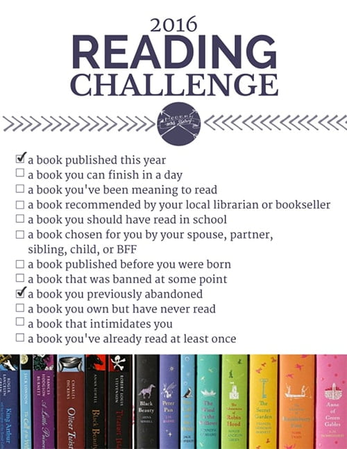 2016 Reading Challenge Progress