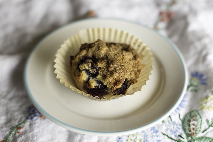 Blueberry Muffins with Crumb Topping