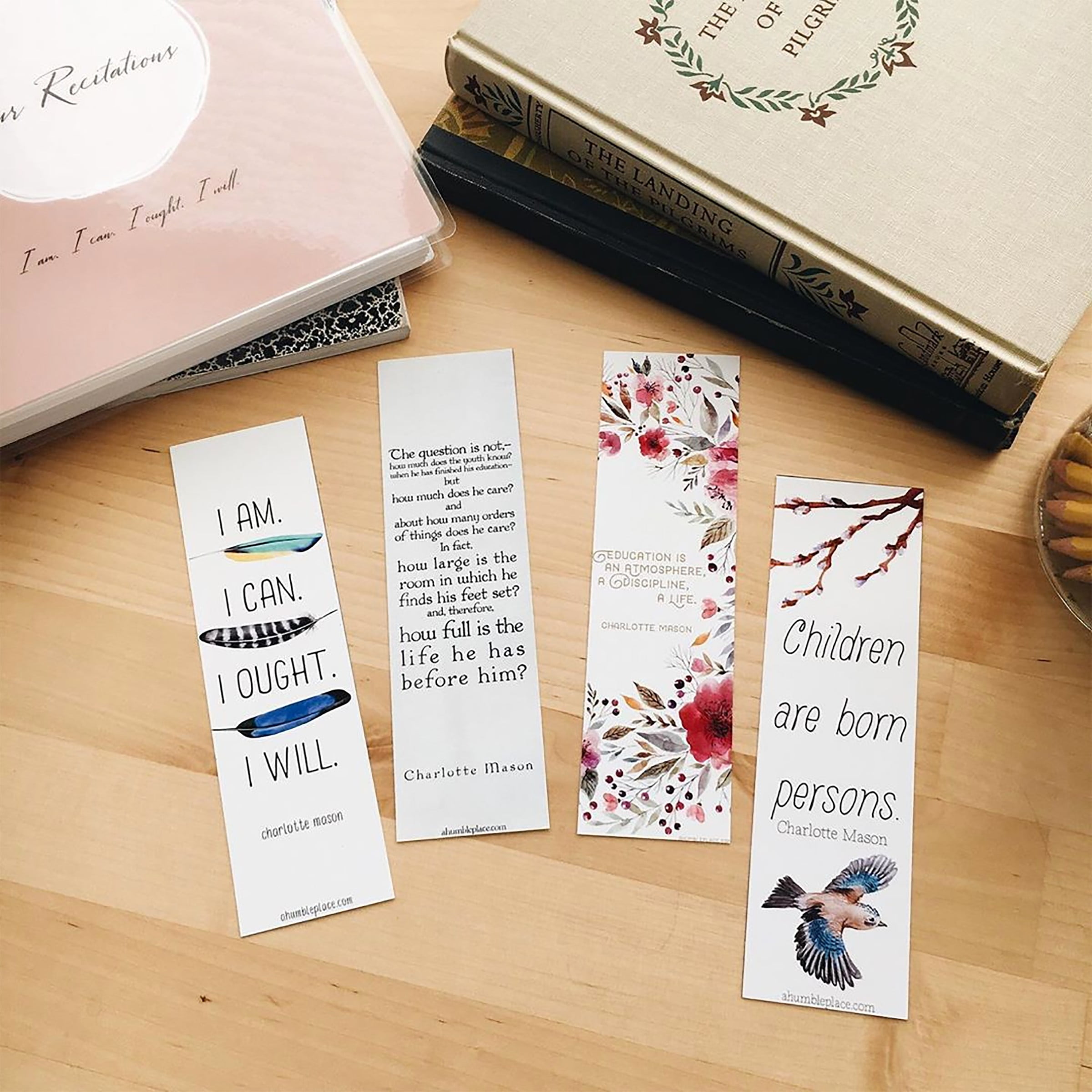 Printable Charlotte Mason Bookmarks · a humble place