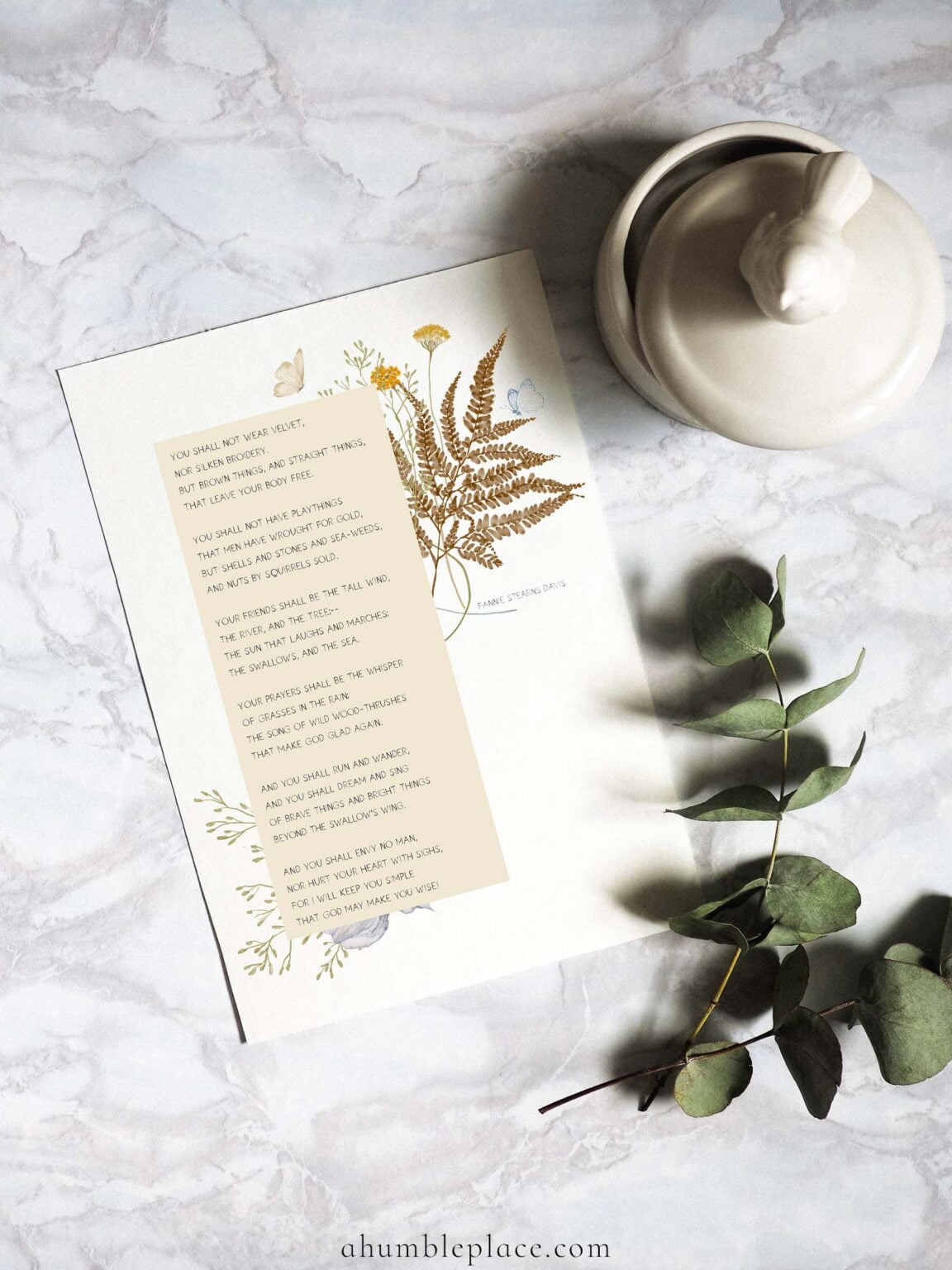 Charlotte Mason 20 Principles Printables (Free!) · a humble place
