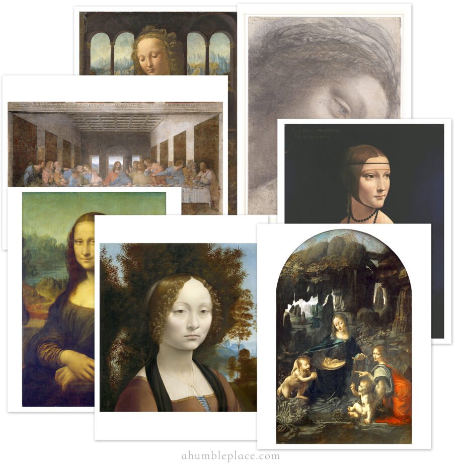 Leonardo da Vinci Picture Study Aid and Art Prints - Image 2