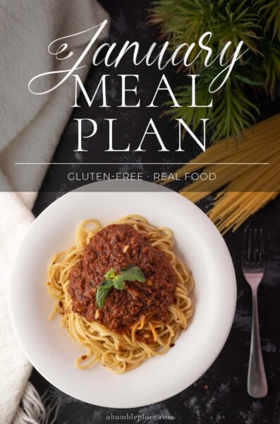 January Gluten-Free Meal Plan - ahumbleplace.com