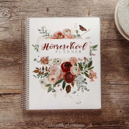 Customizable Printable Homeschool Planner Cover with Butterflies and ...