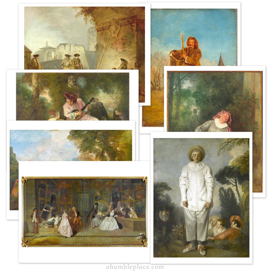 Antoine Watteau Picture Study Aid and Art Prints - Image 2