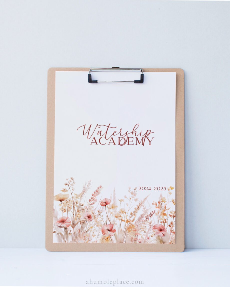 Customizable Printable Homeschool Planner Cover with Autumn Wildflowers - Image 2