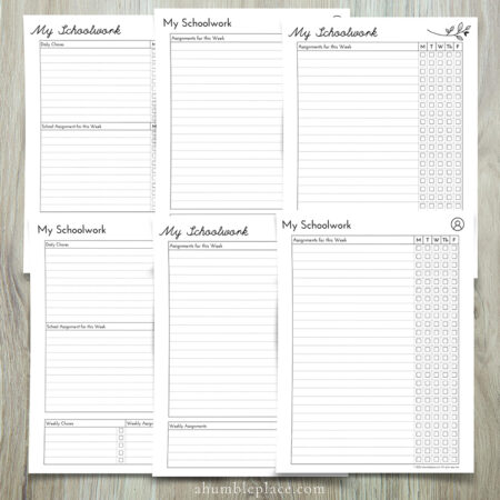 Homeschool Printables